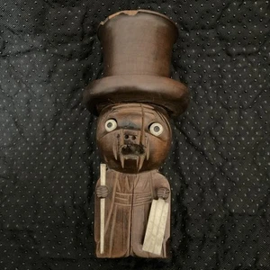 Vintage Antik Japanisch Kobe Ningyo Puppe Würfelspiel Schwarz Shaker Japan Alt - Bild 1 von 17