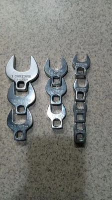 Vintage Craftsman Crowfoot Wrench Set SAE USA V Series  - Image 1 of 2