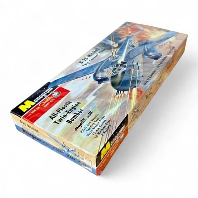1955 Monogram B-25 Mitchell "Big Cannon" Plane 1:68 Scale Kit PA7:98 ☆New Sealed - Image 1 of 4