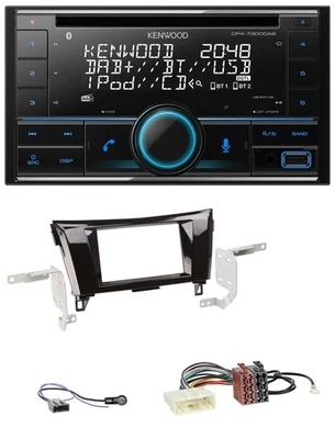 Kenwood CD 2DIN DAB USB MP3 Bluetooth Autoradio für Nissan X-Trail 2014-2022 Kla - Bild 1 von 4