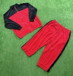 KingSize Velour Tracksuit Mens 2XL Velvet Velour 2 Piece Hip Hop Jacket & Pants - Picture 1 of 4