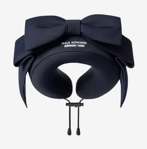 Haus Nowhere x Shushu/Tong Ribbon Neck Pillow 1 Navy Blue - Picture 1 of 1
