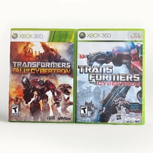 Transformers War For Cybertron And Transformers Fall Of Cybertron Xbox 360 CIB - Picture 1 of 13