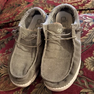 Hey Dude Wally Cord Halbschuhe Herren 12 dunkelbraun Slipper Komfortschuhe - Bild 1 von 8