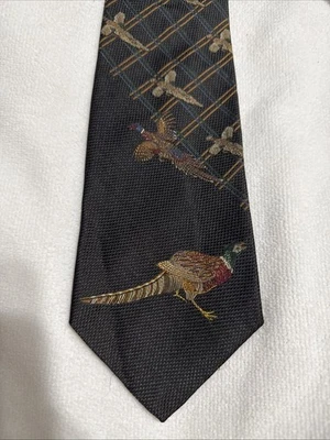 Corbata de seda multicolor Robert Talbott Best of Class faisán caza club de campo Foto 1 de 4