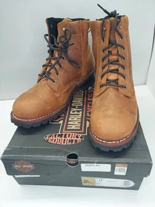 GENUINE HARLEY DAVIDSON Men's Bentler 6-Inch Brown Motorcycle Boots D96267 - Picture 1 of 6