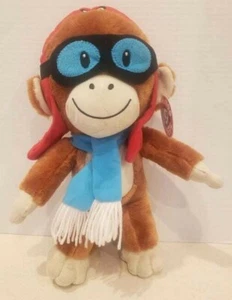 Peluche Monkey Peek A Boo Toys Aviador Piloto Difícil de Encontrar 13" Suave Nuevo Con Etiqueta - Imagen 1 de 12