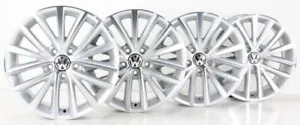 VW Jetta 5C Alloy Wheels Queensland Silver Rims 17 Inch Rim Set 5C0601025AH - Picture 1 of 12