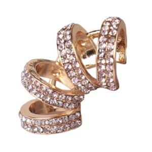 Ear Cuff Strass Bohemia Ear Cuff Kristall Ear Cuff Kreis Ohrclip - Bild 1 von 12