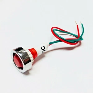 SEGNALATORE LUMINOSO DA PANNELLO A LED 24VDC/VAC - COLORE ROSSO - Picture 1 of 1