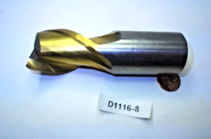 HANEDA YG1207 HSS 2 FLÖTE, 1"" DURCHMESSER, 2" REICHWEITE SCHAFTFRÄSER D1116-8 B3 - Bild 1 von 4