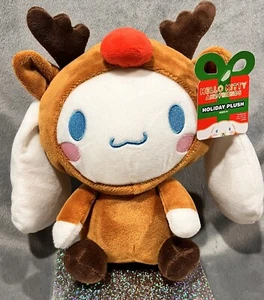 Hello Kitty and Friends 10 Zoll Plüschpuppe Weihnachten Urlaub Rentier Cinnamoroll - Bild 1 von 8