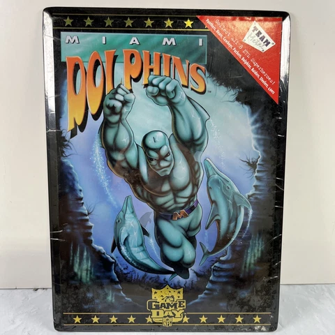 Miami Dolphins - Metal Superhero Sign/Poster - NFL Game Day - New/Sealed Cover