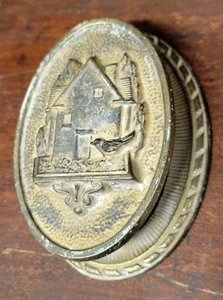 1920s Hubley? #630 Bird & Birdhouse Brass Door Knocker vintage Antique B&H? - Picture 1 of 7