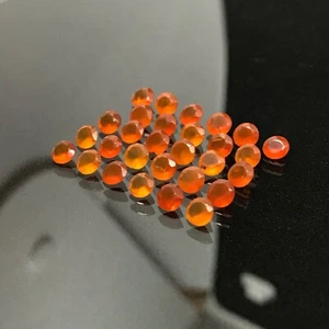 CARNELIAN 29pcs Set 6.13ct Orange Round 3.8 to 4.2mm Natural Untreated Africa - Picture 1 of 12