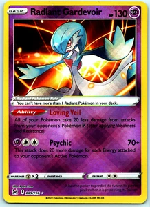 POKEMON - GARDEVOIR RADIANTE - ESPADA Y ESCUDO ORIGEN PERDIDO ULTRA RARO - 069/196 CASI NUEVO - Imagen 1 de 2