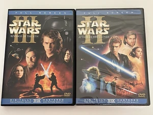 2 Lot DVD Star Wars Complete Widescreen Star Wars 2 & 3. - Imagen 1 de 22