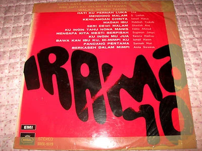 Rare Malay Vinyl LP IRAMA 70 RAFEAH S.AINI TINA SANISAH EDDIE ISMAIL ANITA #EMI - Image 1 of 4