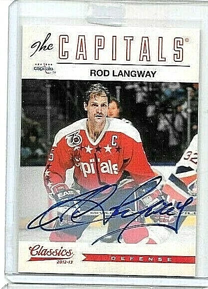 ROD LANGWAY 2012 -13 PANINI CLASSICS CERTIFIED AUTOGRAPH  - Image 1 of 1