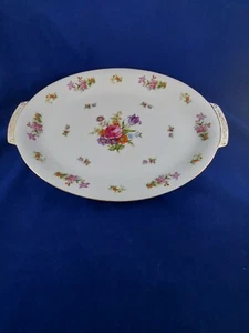 HARMONY HOUSE FINE CHINA DRESDANIA OVAL 16" SERVING PLATTER. GOOD CONDITION. - Picture 1 of 10