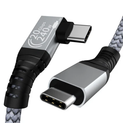3ft 240W/5A Dual TypeC 20Gbps 4K@60Hz Fast Charging Cable for Galaxy iPhone15 14 - Image 1 of 4