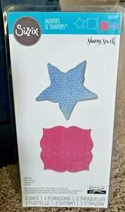 Ellison Sizzix Movers & Shapers Label & Starfish Die Set 660357 by Sharon Sowell - Foto 1 di 2