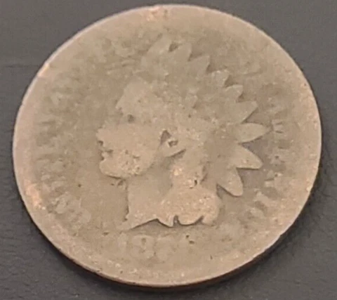 1871 Indian Head Penny Cent Weaker Date (7379) Cover