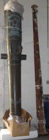 OLD Cast Iron SUNOCO Texaco Gas Station Sign Post (We Can Paint) Cover
