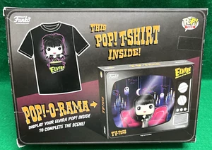 New Elvira Mistress of The Dark Funko TV-Tees Size Small T-Shirt w/Pop!-O-Rama - Picture 1 of 6