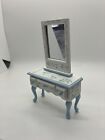 Dolls House 1/12 Scale Painted Dressing Table and Mirror 