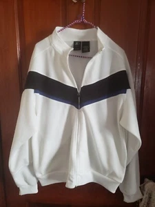 Lightweight Vintage Mens Starter Jacket Size Large 42/44 White  Windbreaker Coat - Picture 1 of 9