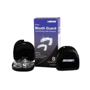 Anti Grinding Night Mouth Guard 2 Sizes 8 Pcs Bonus 2 Travel Cases Trimmable - Picture 1 of 7