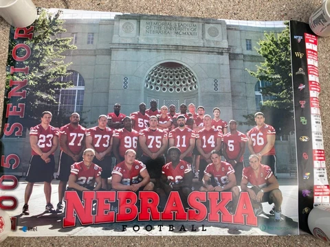 Nebraska Cornhuskers Football 2005 SENIORS Poster Cover