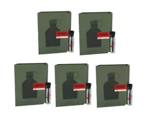5x Hugo Green By Hugo Boss Men Sample 0.06 oz 2 ml Eau De Toilette Dab-On Splash - Picture 1 of 2