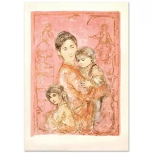 Edna Hibel Sonya And Family Hand Signed Limited Edition Lithograph With COA - Picture 1 of 1