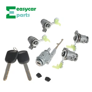 Ignition Key Switch & Door Lock Cylinder Set for Element Honda 2003 2004-2011 - Foto 1 di 7