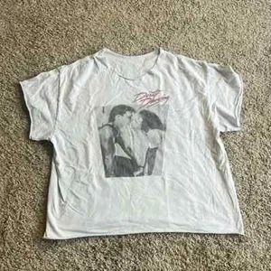Vintage Rare 1980s Dirty Dancing Movie T Shirt Size XL Promo Off White Funk Disc - Picture 1 of 7