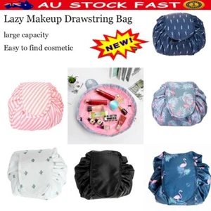 Lazy Makeup Organiser Drawstring Storage Magic Make up Bag Travel Cosmetic BagTK - Picture 1 of 34