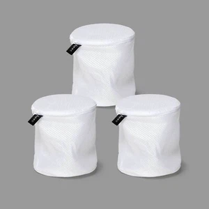 3 Pack Structured Mesh Laundry Bag for Delicates - Bra, Underwear, Socks - Imagen 1 de 7