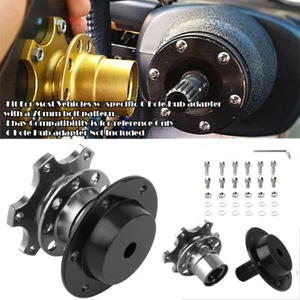 Gunmetal Steering Wheel Detachable Quick Release Adapter Hub For Subaru Mazda - Picture 1 of 3