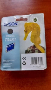 GENUINE EPSON TO481 Black cartridge vac' sealed - Picture 1 of 1
