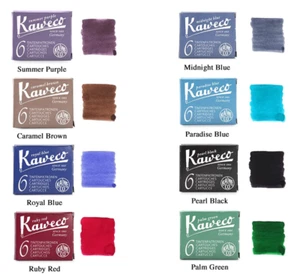 Cartuchos de tinta para pluma estilográfica Kaweco paquete múltiple de 8 colores - 6 cartuchos por paquete - Imagen 1 de 8