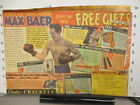 newspaper ad 1930s MAX BAER boxing champ cereal box Quaker premium Lifebouy soap