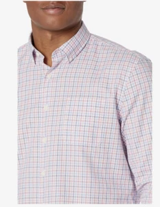 Camisa Con Botones Johnnie O Hangin' Out BURT en Dolly Rosa $128 Nueva con Etiquetas Talla MED - Imagen 1 de 5