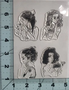 timbri trasparenti fashion lady card argilla NUOVI spedizione gratuita - Foto 1 di 1