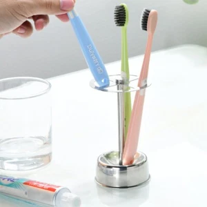 Stainless Steel Toothbrush Holder Makeup Brush Storage Rack Kitchen - Picture 1 of 6