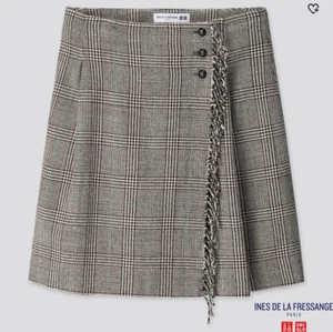 Uniqlo Women Wool-Blend Fringe Mini Skirt (INES DE LA FRESSANGE) Sz 10 Dark Gray - Picture 1 of 6
