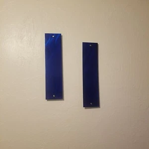 Modern metal wall art panel set blue Home Decor abstract hanging decorative art - Picture 1 of 3