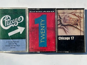 CHICAGO 3 CASSETTE TAPE LOT Take Me Back To Chicago, 17, Twenty1. - Picture 1 of 8
