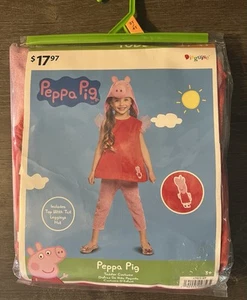 NEW! Disguise Pepa Pig Toddler Costume 3+ 4 Piece Set 3T/4T Infant Toddler - Picture 1 of 8